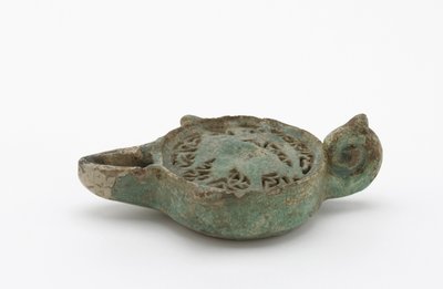 Oil lamp, possibly 12th-13th century by Syrian